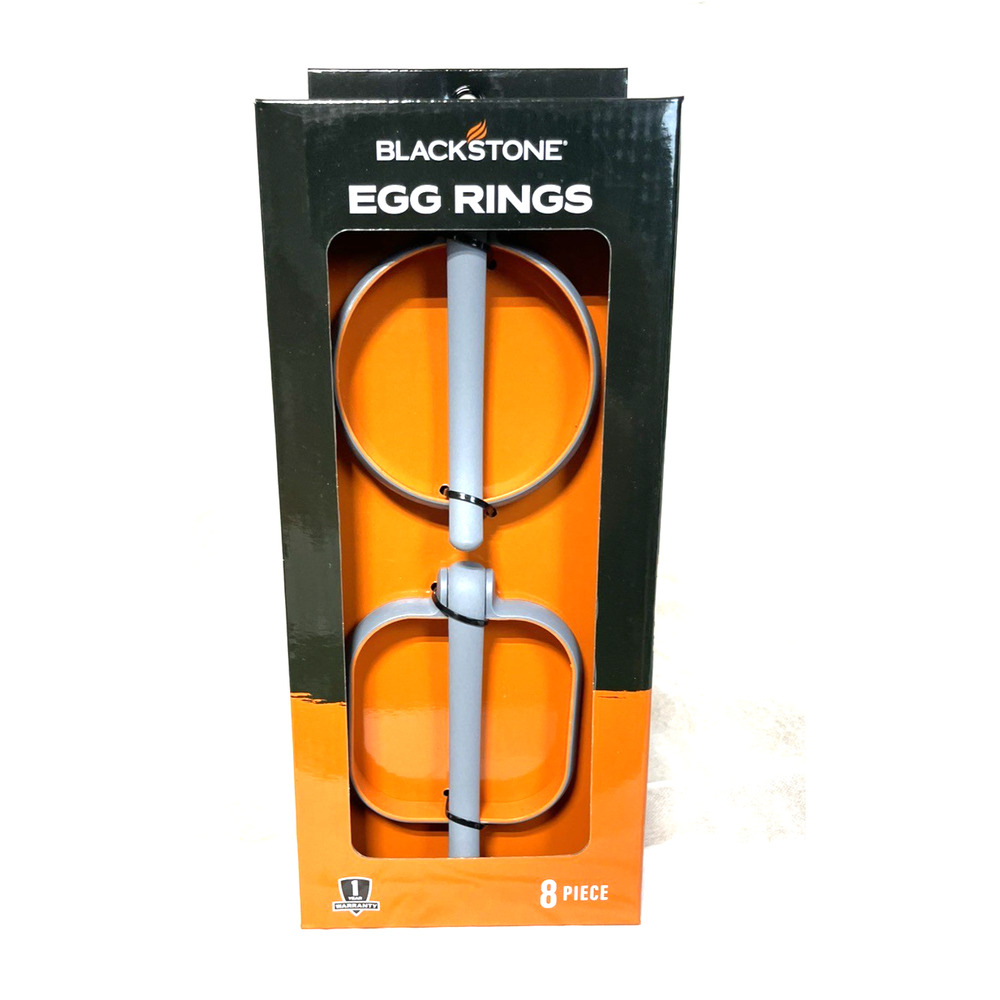 4" Griddle Silicone 8 Egg Ring Bundle Sausages Pancakes 4 Square 4 Circle NEW